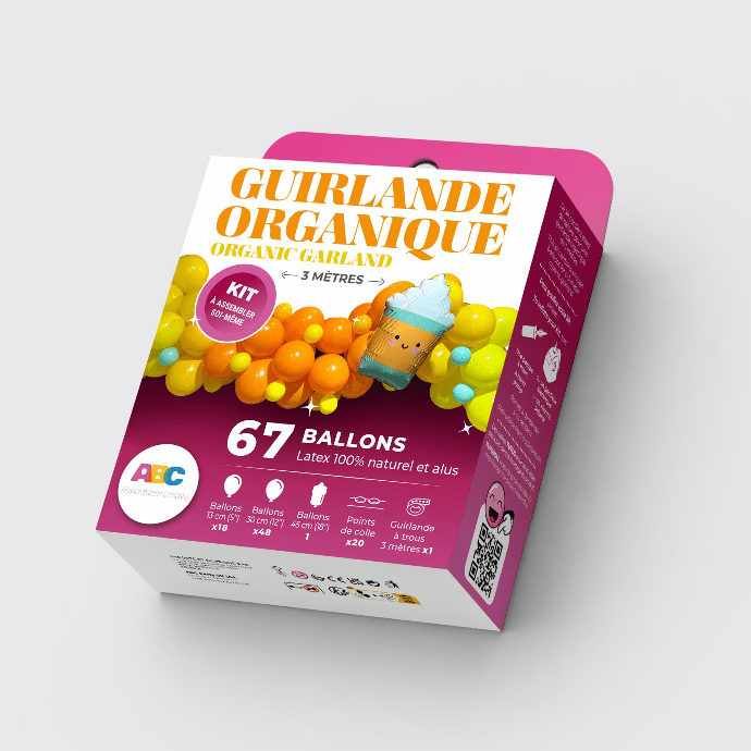 10' Organic Balloon Garland Kit - Coffee