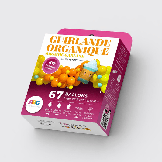 10' Organic Balloon Garland Kit - Coffee