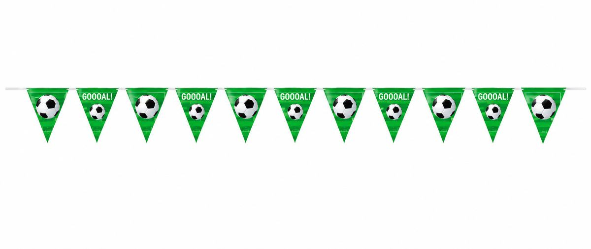 12' 3D Soccer Plastic Flag Banner - Unique