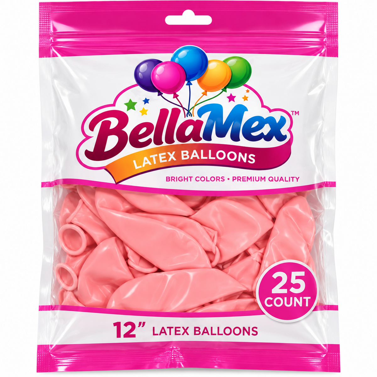 12" Baby Pink Latex (25ct) - BellaMex