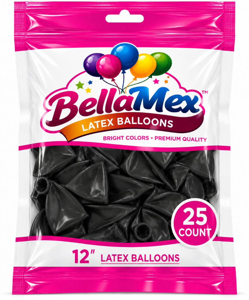 12" Black Latex (25ct) - BellaMex