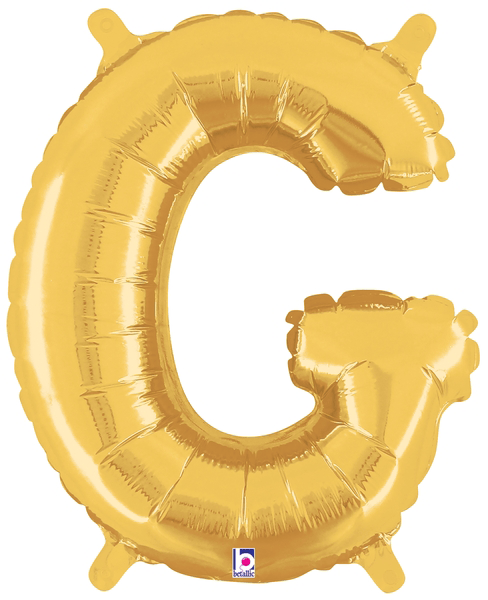 14" Megaloon Jr. Letter G - Gold (5ct)