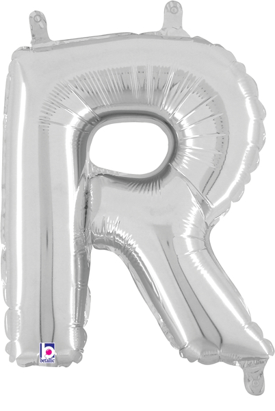 14" Megaloon Jr. Letter R - Silver (5ct)