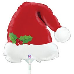 14" Mini Christmas Santa Hat (10ct)