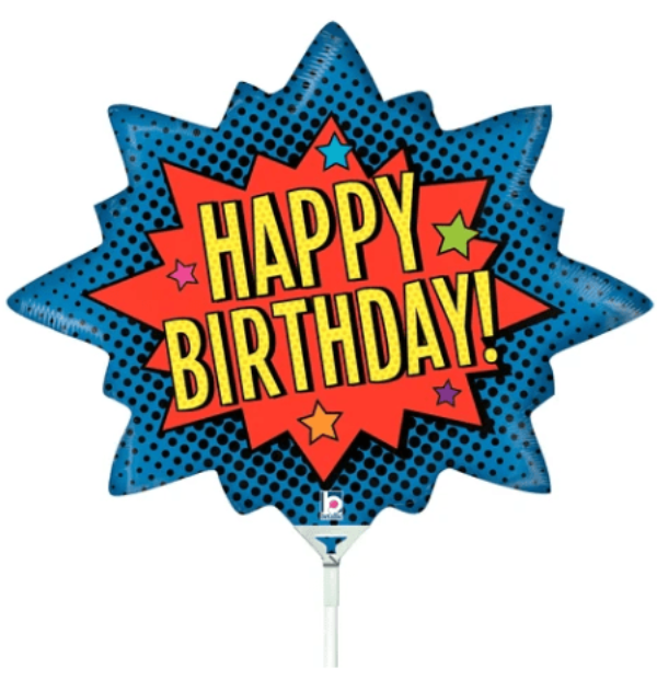 14" Superhero Birthday Burst - Betallic