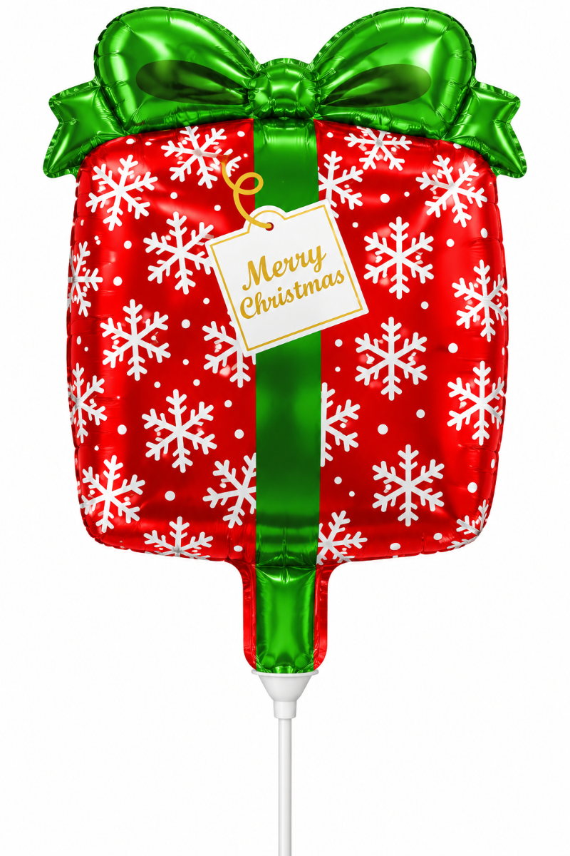 14" Christmas Gift Foil Balloon (20ct)