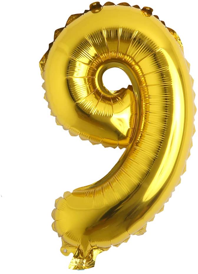 16" Balloon Numbers - Gold - Party America