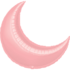 26" Crescent - Pastel Pink (3ct)