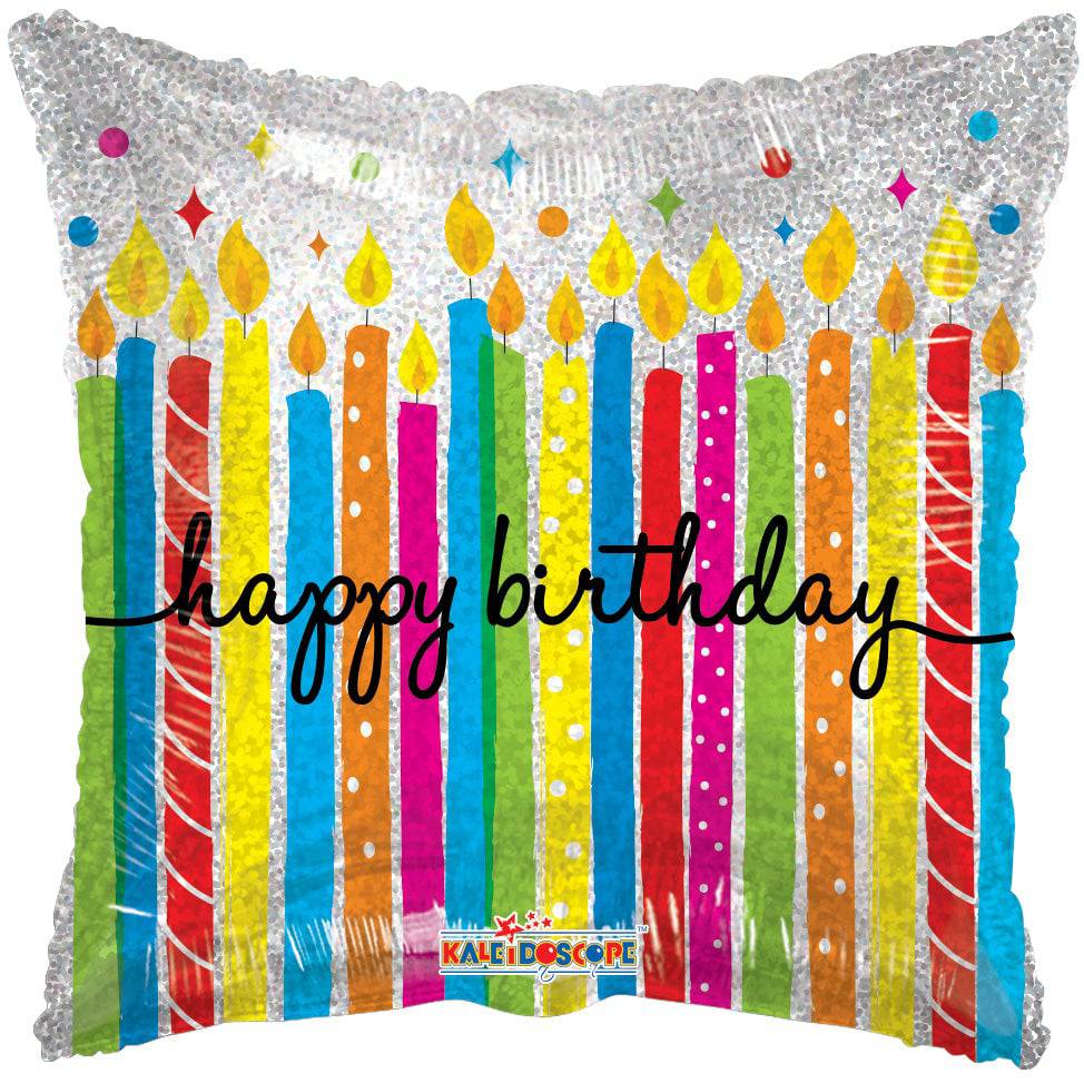 18" Happy Birthday - Big Candles (100ct) - Conver USA