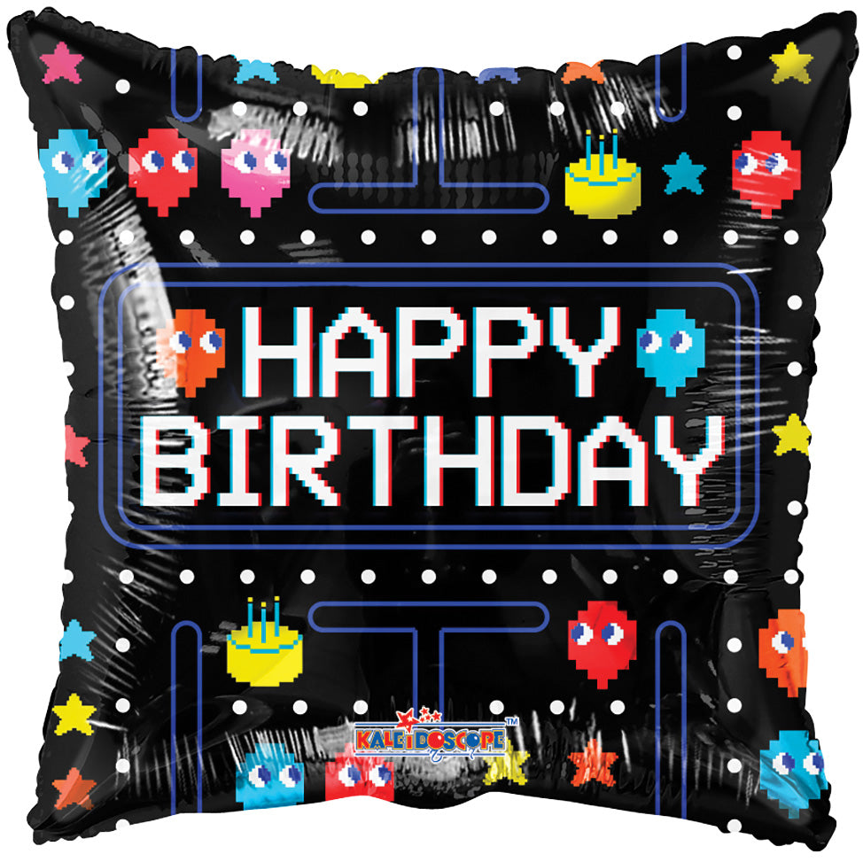 18" Happy Birthday - Pac-Man (100ct) - Conver USA