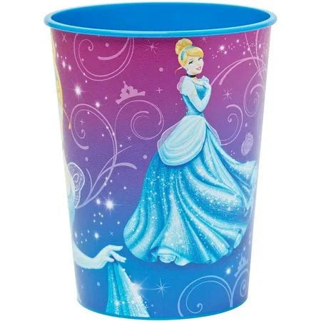 16oz Plastic Cups - Cinderella (12ct)