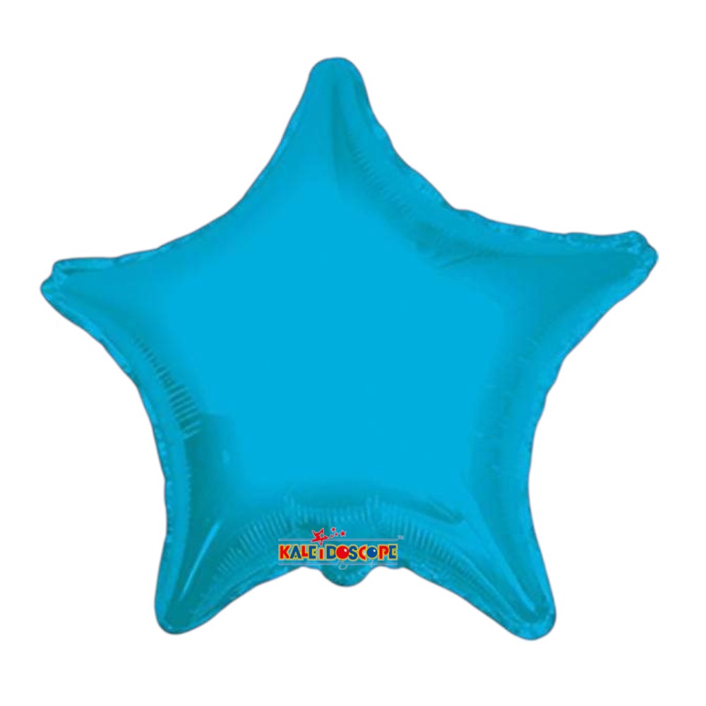 18" Solid Stars - Turquoise Blue (100ct) - Conver USA