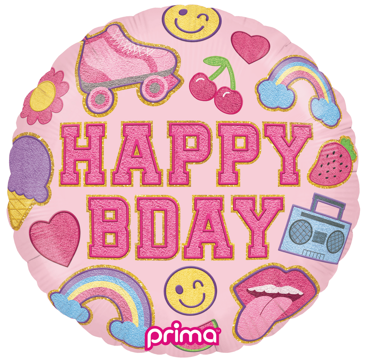 18" Birthday Girl Patches