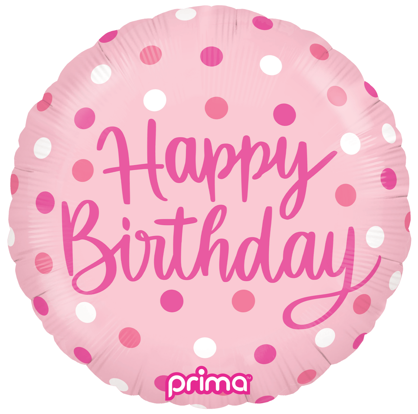 18" Birthday Pink Dots