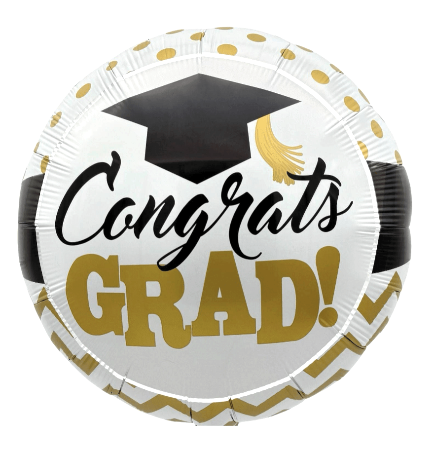 18" Congrats Grad Gold Dots (50ct) - Party America