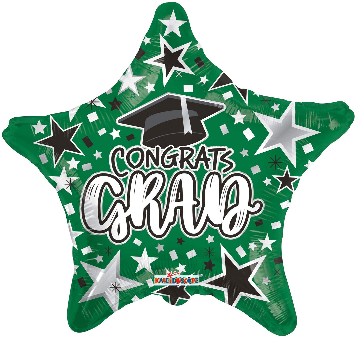 18" Congrats Grad - Green Star (100ct) - Conver USA