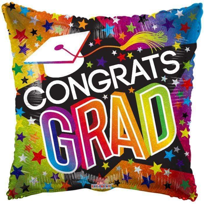 18" Congrats Grad - Stars & Rainbow (100ct) - Conver USA