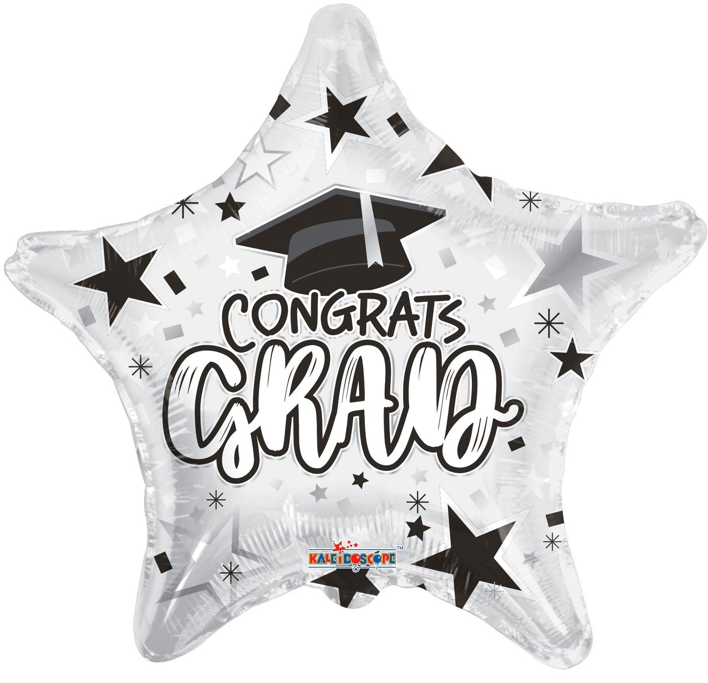 18" Congrats Grad - White Star (100ct) - Conver USA