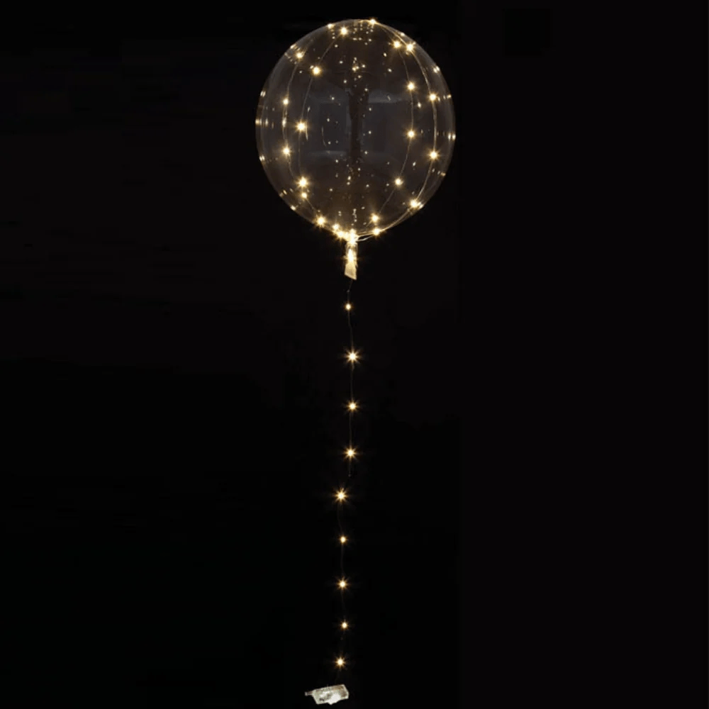 18" Crystal Clearz with White Lights