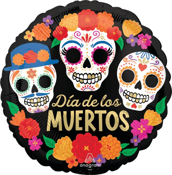18" Dia de los Muertos - Bright Flores