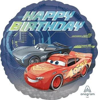 18" Disney Cars 3 - Happy Birthday