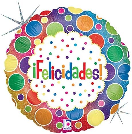 18" Felicidades Bolas (10ct) - Betallic