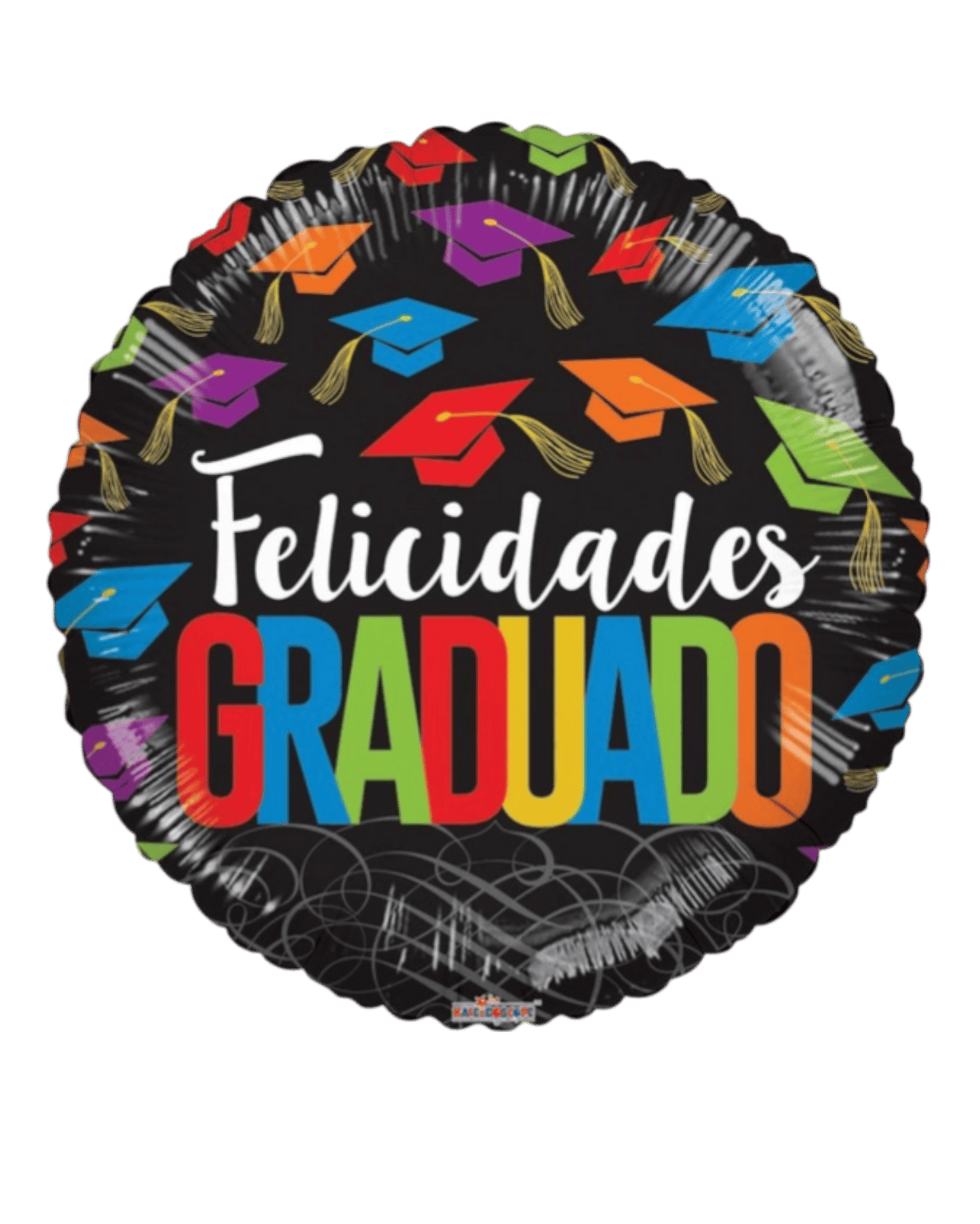 18" Felicidades Graduado - Birretes (100ct) - Conver USA