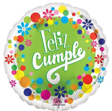 18" Feliz Cumple Puntos