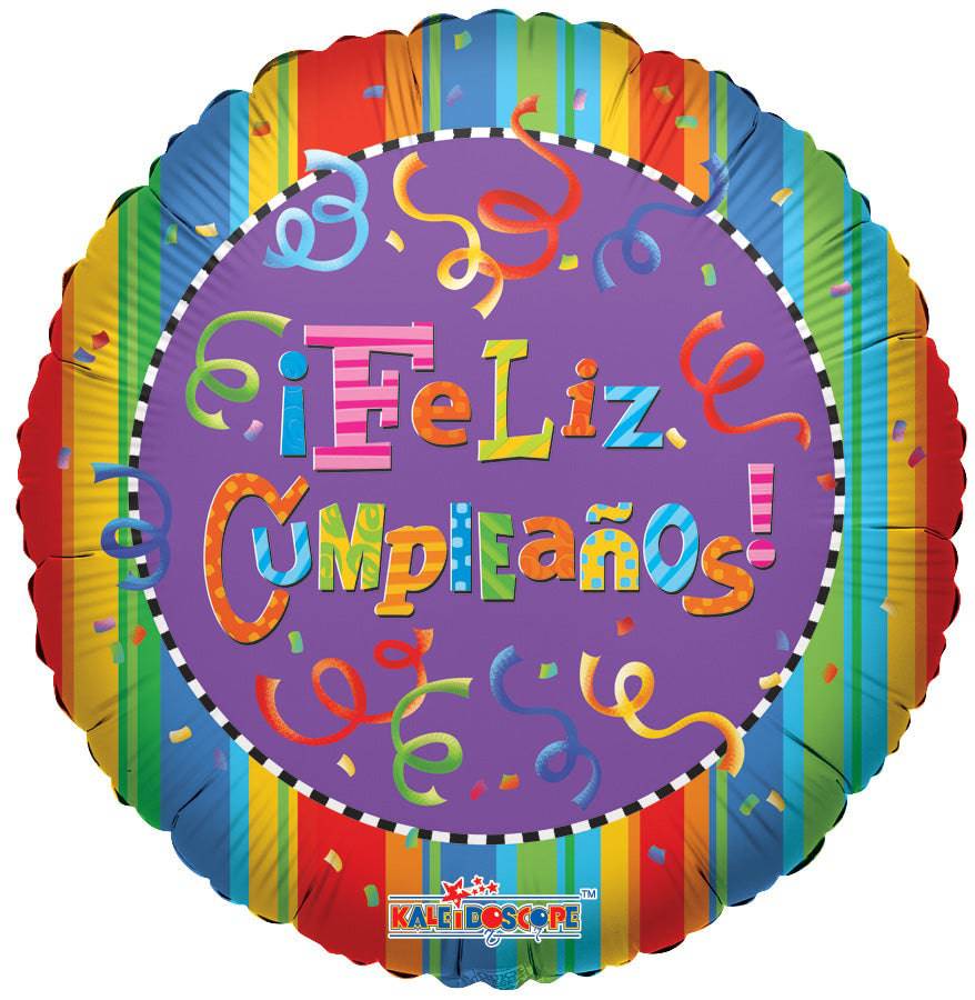 18" Feliz Cumpleanos - Festives (100ct) - Conver USA