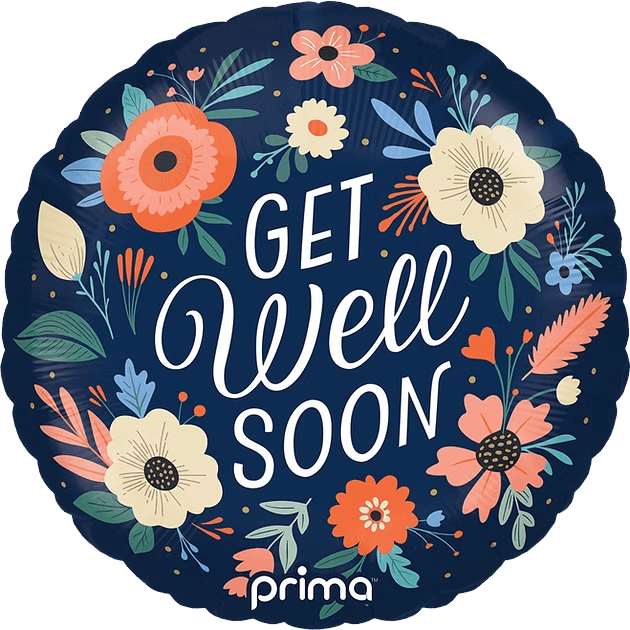 18" Get Well Soon Floral