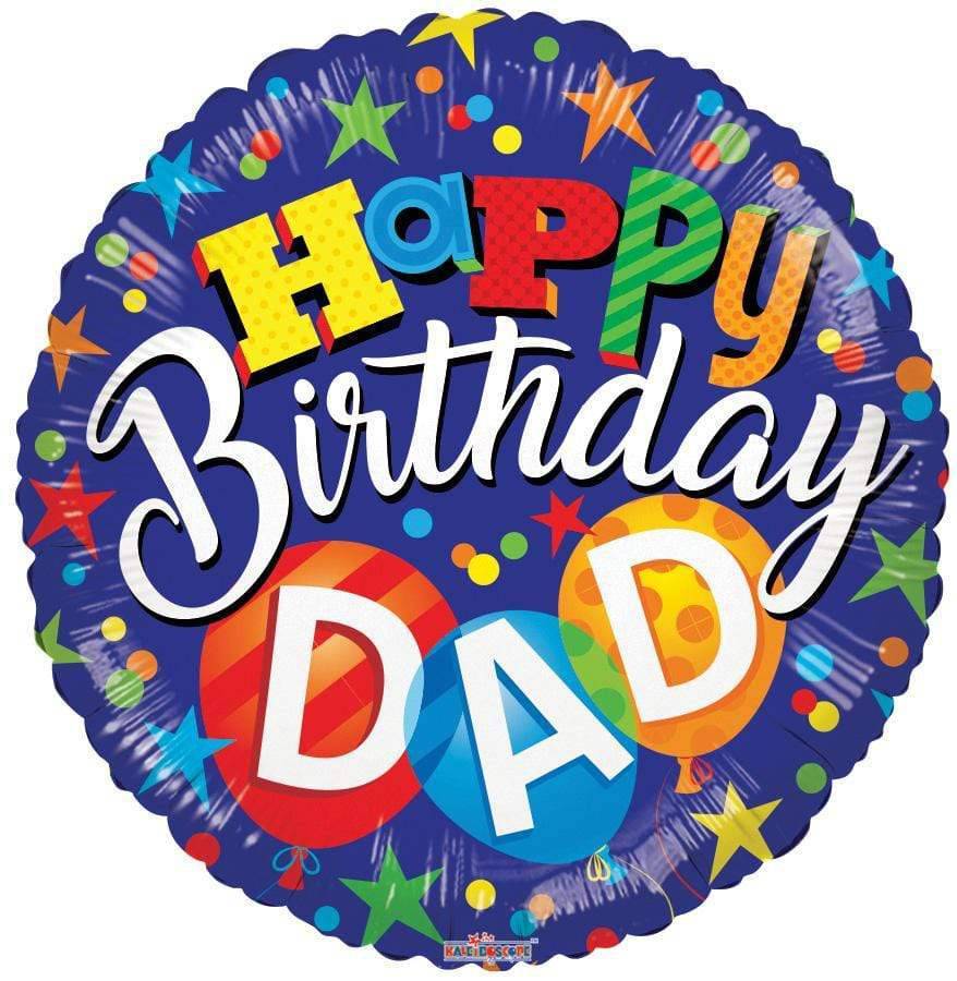 18" Happy Birthday Dad (100ct) - Conver USA