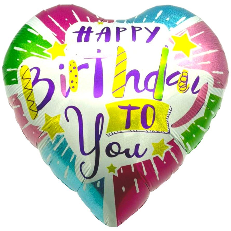 18" Happy Birthday - Sparkle Heart - 20ct - Party America