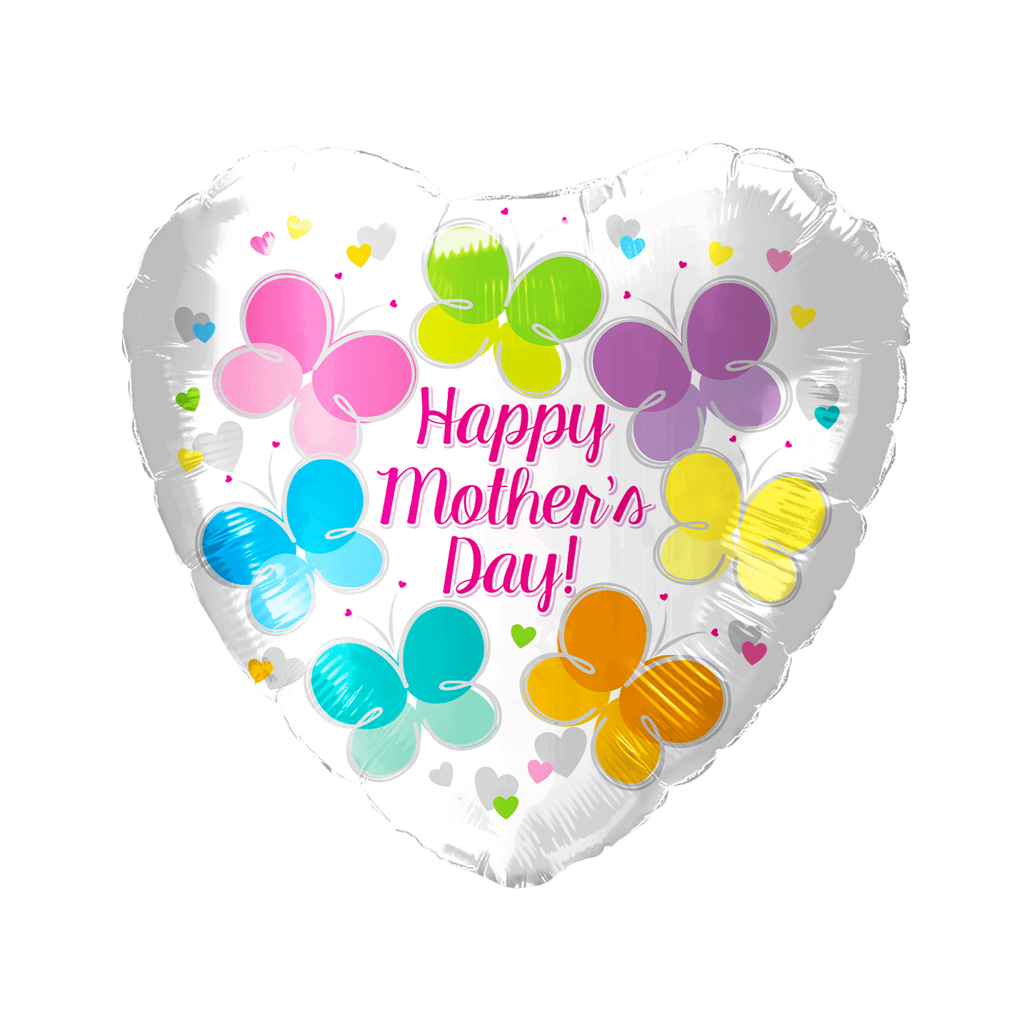 18" Happy Mother's Day Colorful Butterflies - 50ct - Party America