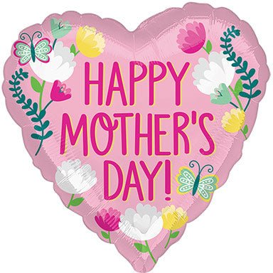 18" Happy Mothers Day Pink Floral (25ct) - Anagram