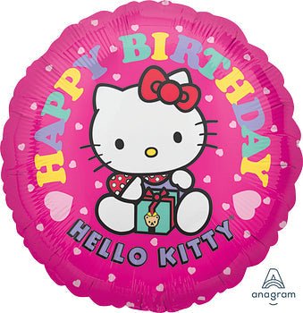 18" Hello Kitty - Pink Happy Birthday