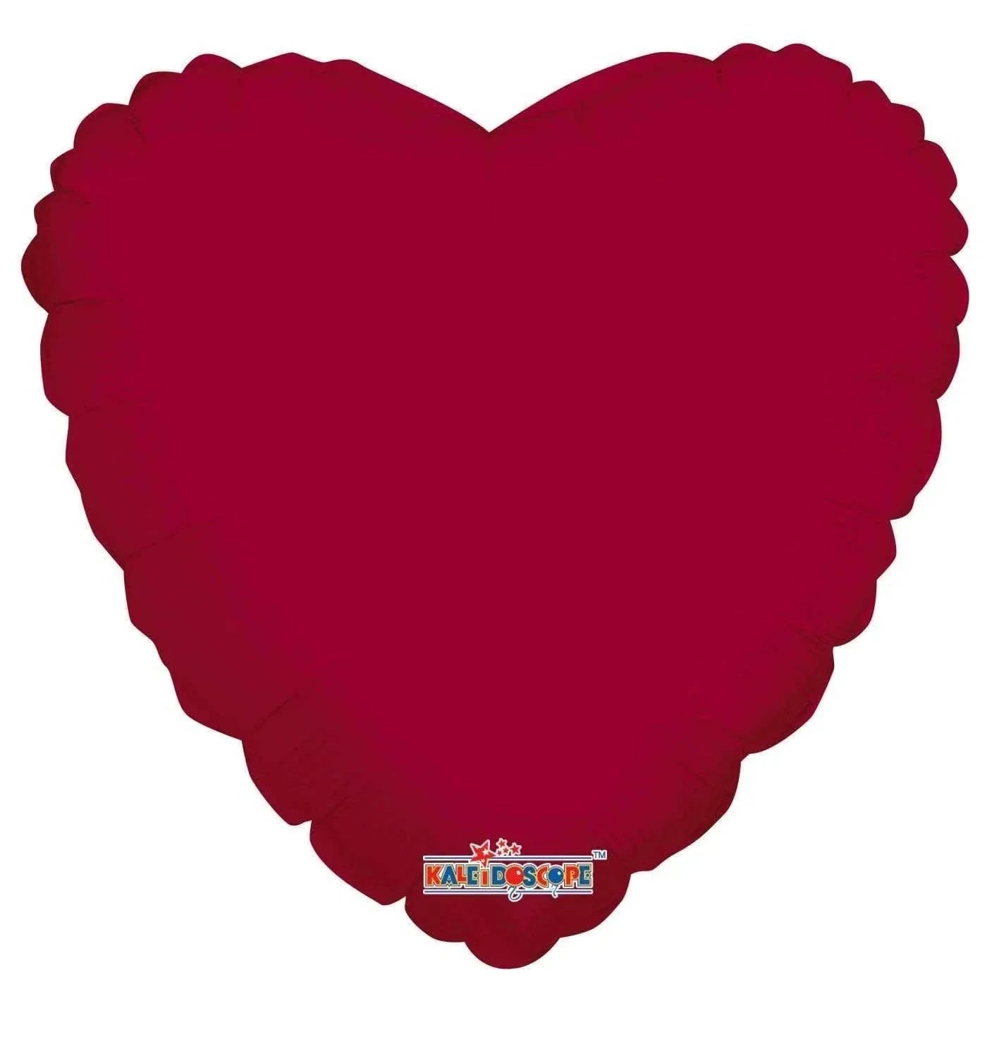 18" Solid Hearts - Burgundy (100ct) - Conver USA