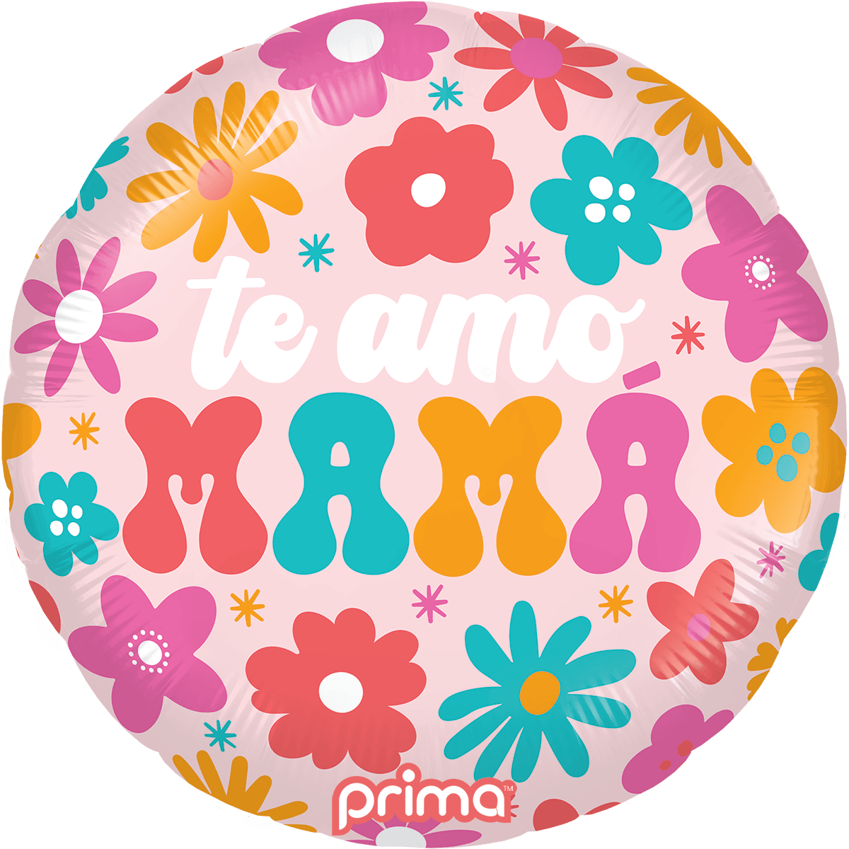 18" Te Amo Mama Retro Flowers