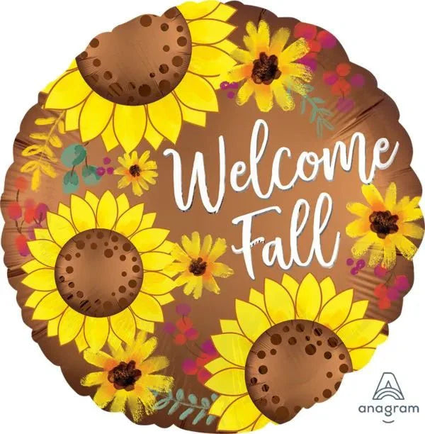 18" Welcome Fall Sunflowers