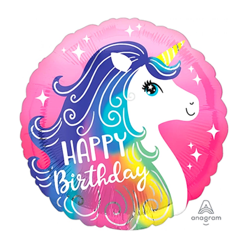 18" Happy Birthday Unicorn - Anagram