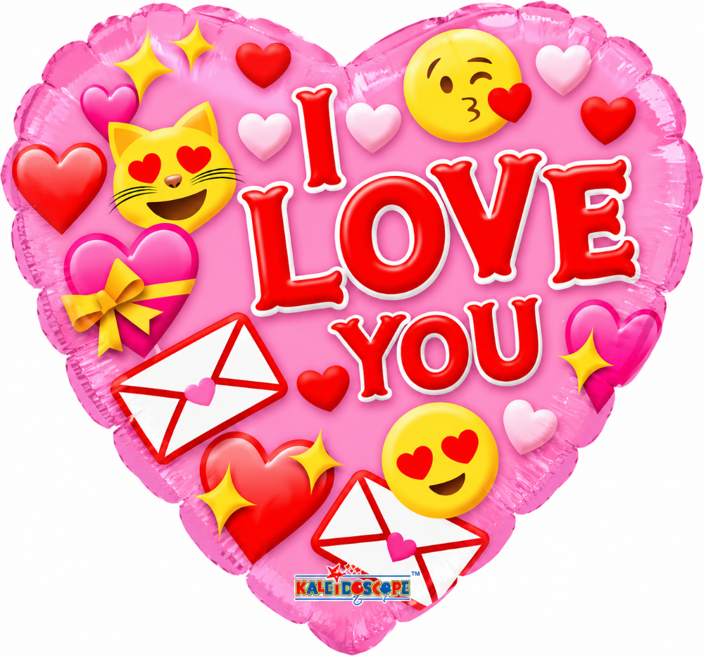 18" Love You - Happy Face - Conver Usa