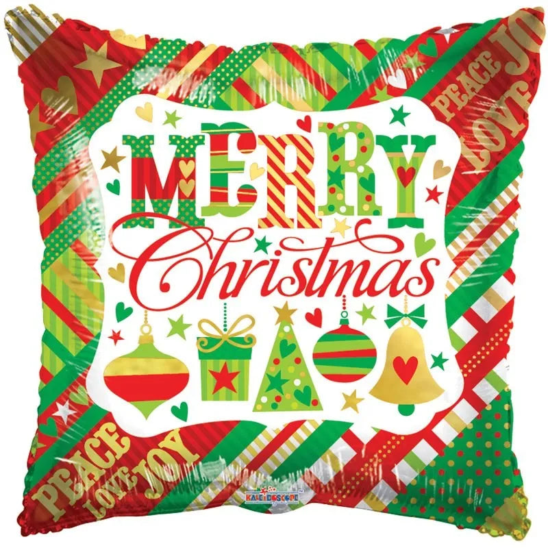 18" Merry Christmas - Peace, Love & Joy - Conver USA