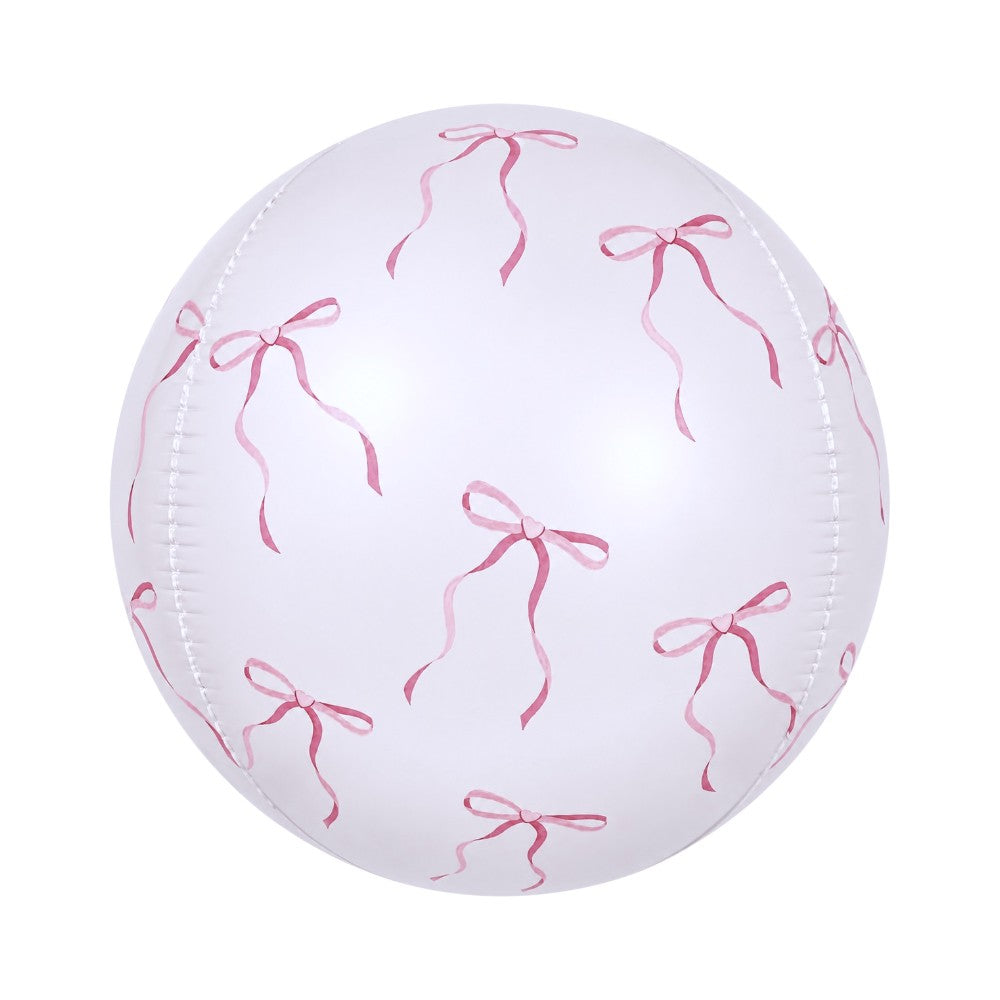 16" Orb Pink Bow Print