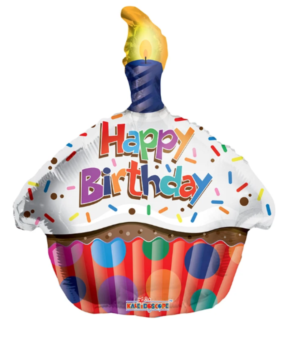 28" Birthday Cupcake (5ct) - Conver USA
