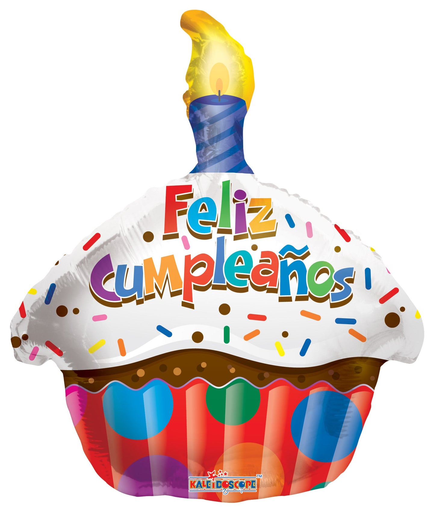 18" Feliz Cumpleanos Cupcake (100ct) - Conver USA