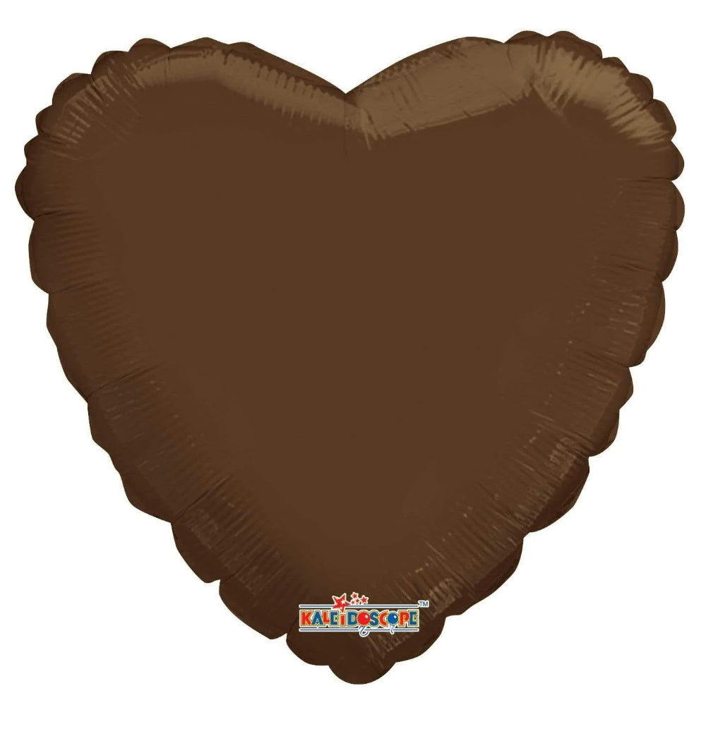 18" Solid Hearts - Chocolate (100ct) - Conver USA