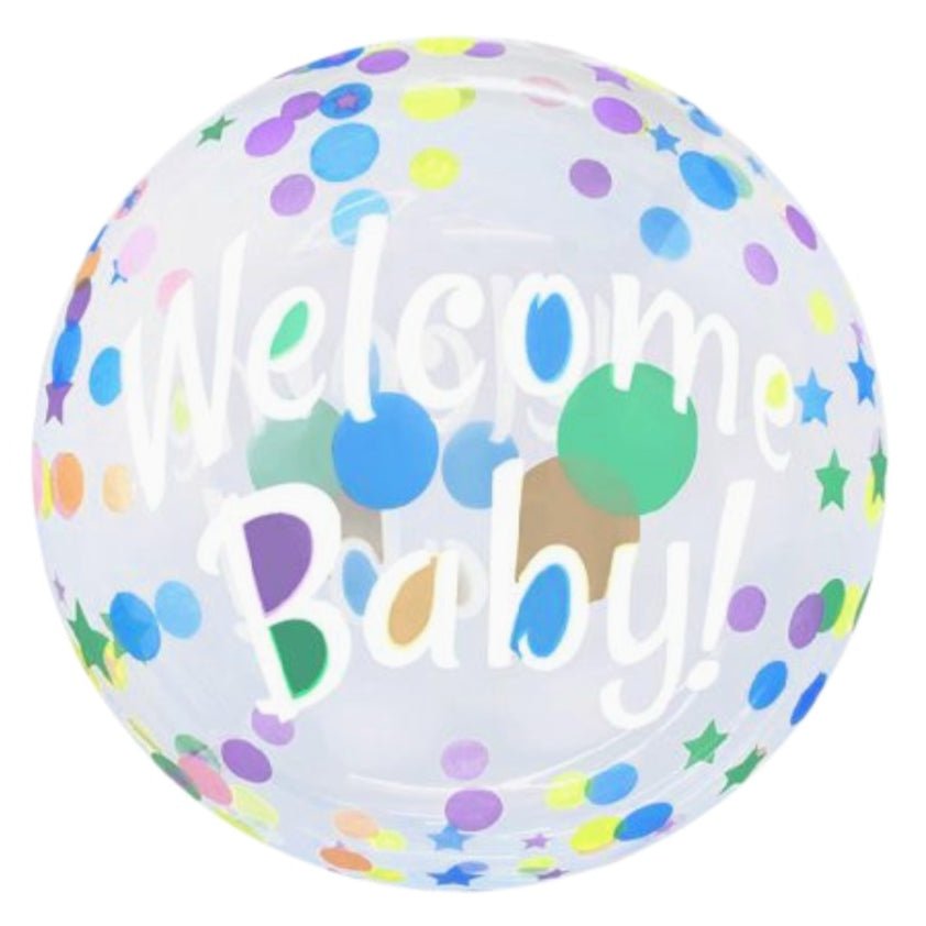20" Clear Bobo - Welcome Baby