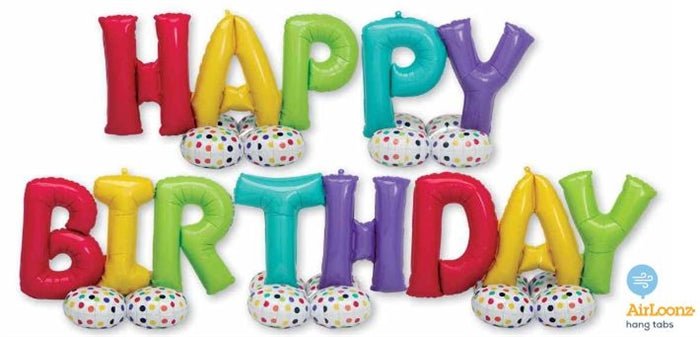 208" Deluxe AirLoonz Kit - Happy Birthday