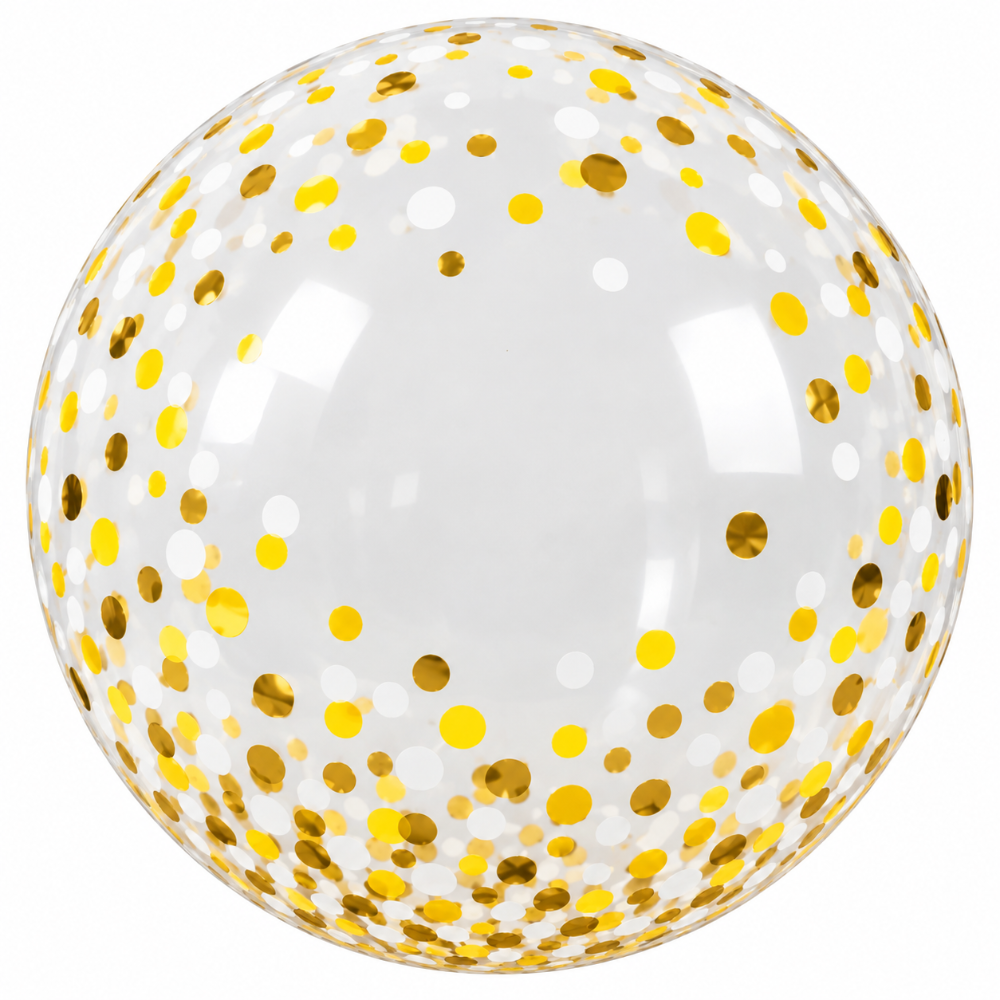 20" Clear Bobo Polka Dots