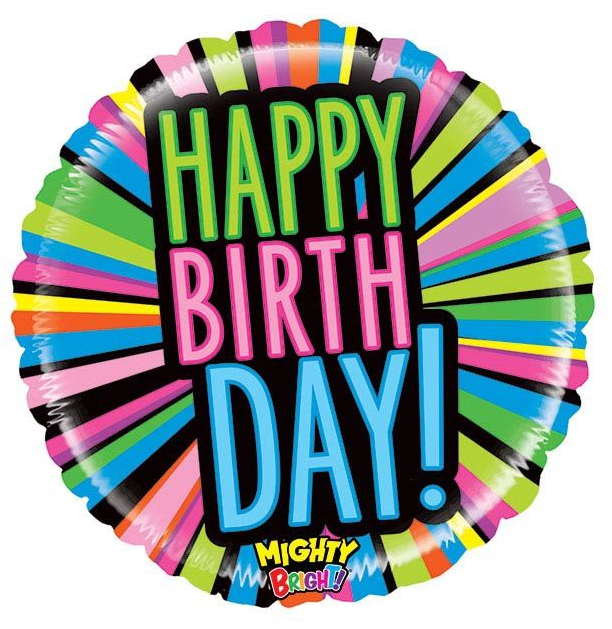 21" Mighty Birthday Blast - Betallic