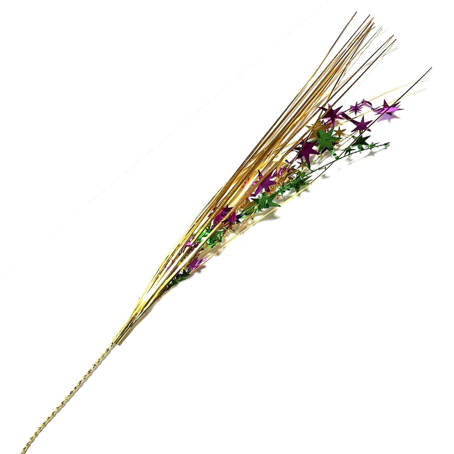 21" Star Sprays - Green, Gold, and Purple